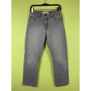 Levis 505 Regular Fit Gray Jeans Mens Classic Straight Leg Denim W30  X L29